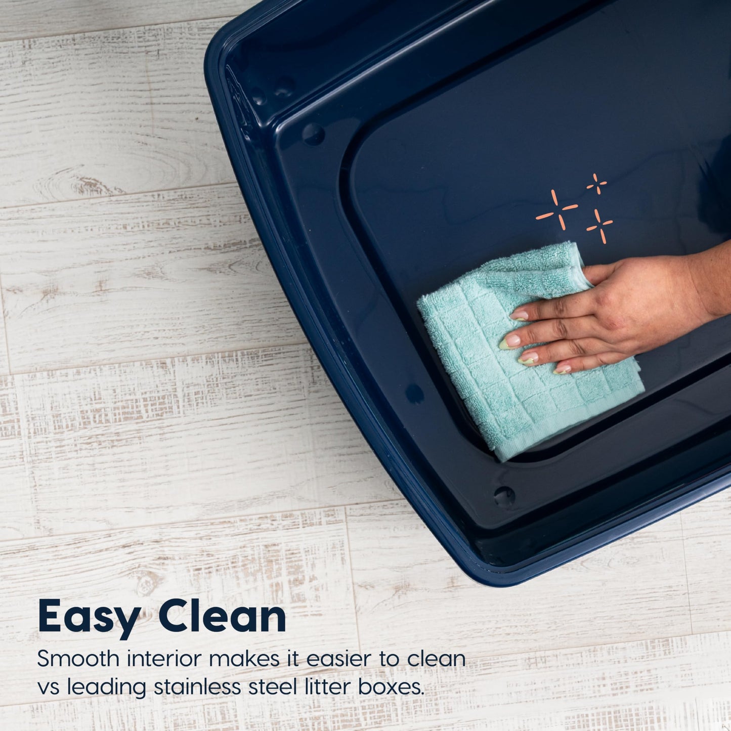 IRIS USA XX-Large Side Entry Cat Litter Box, Open Top Extra Box