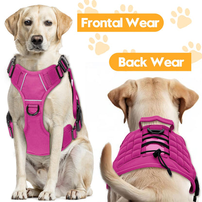 Bruvoalon Heavy-Duty Tactical Dog Harness for Large Dogs, No Harness