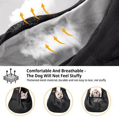 CUBY Dog and Cat Sling Carrier Adjustable Breathable Mesh Tote
