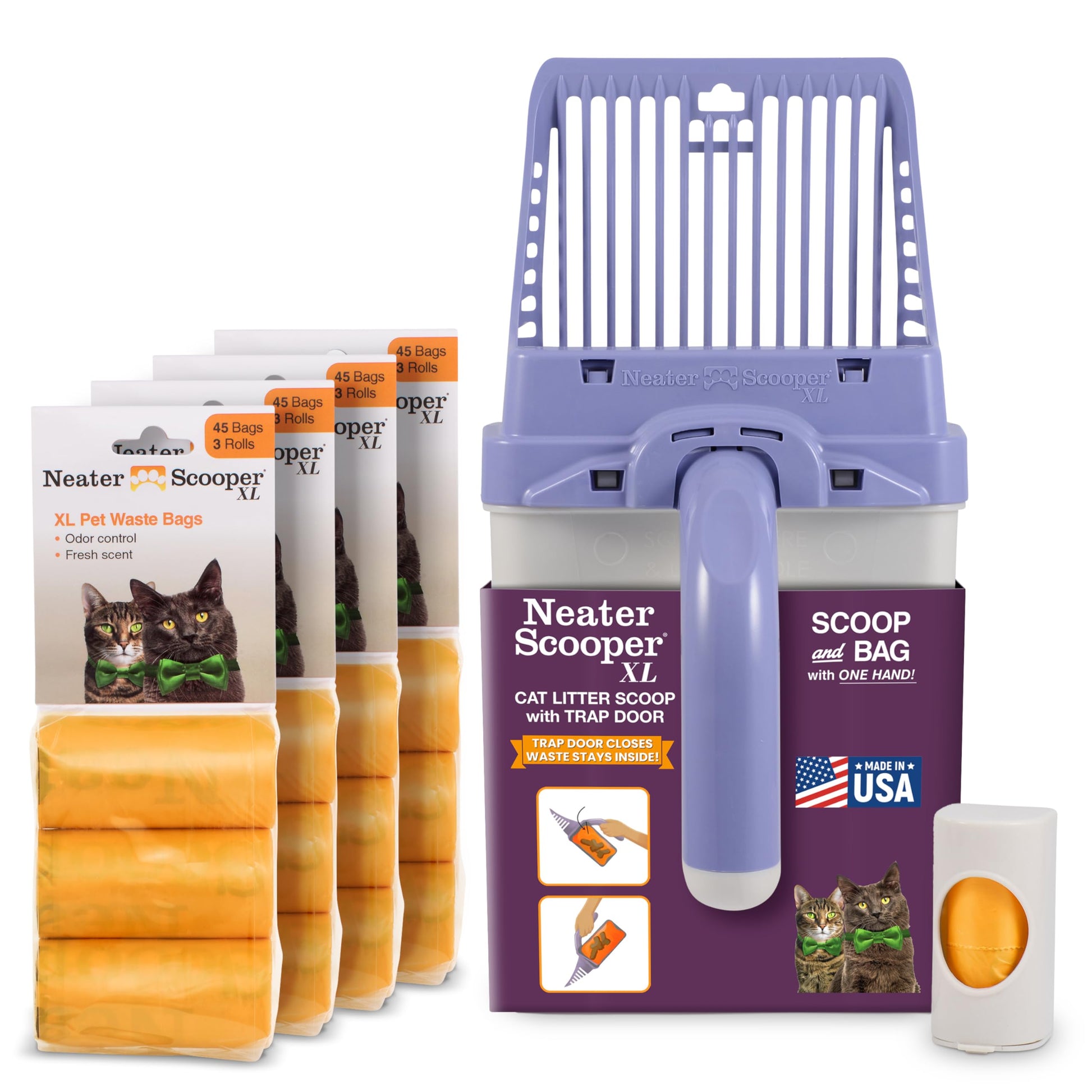 Neater Pet Brands Neater Scooper XL Cat Litter Scoop, 195 Refill Box