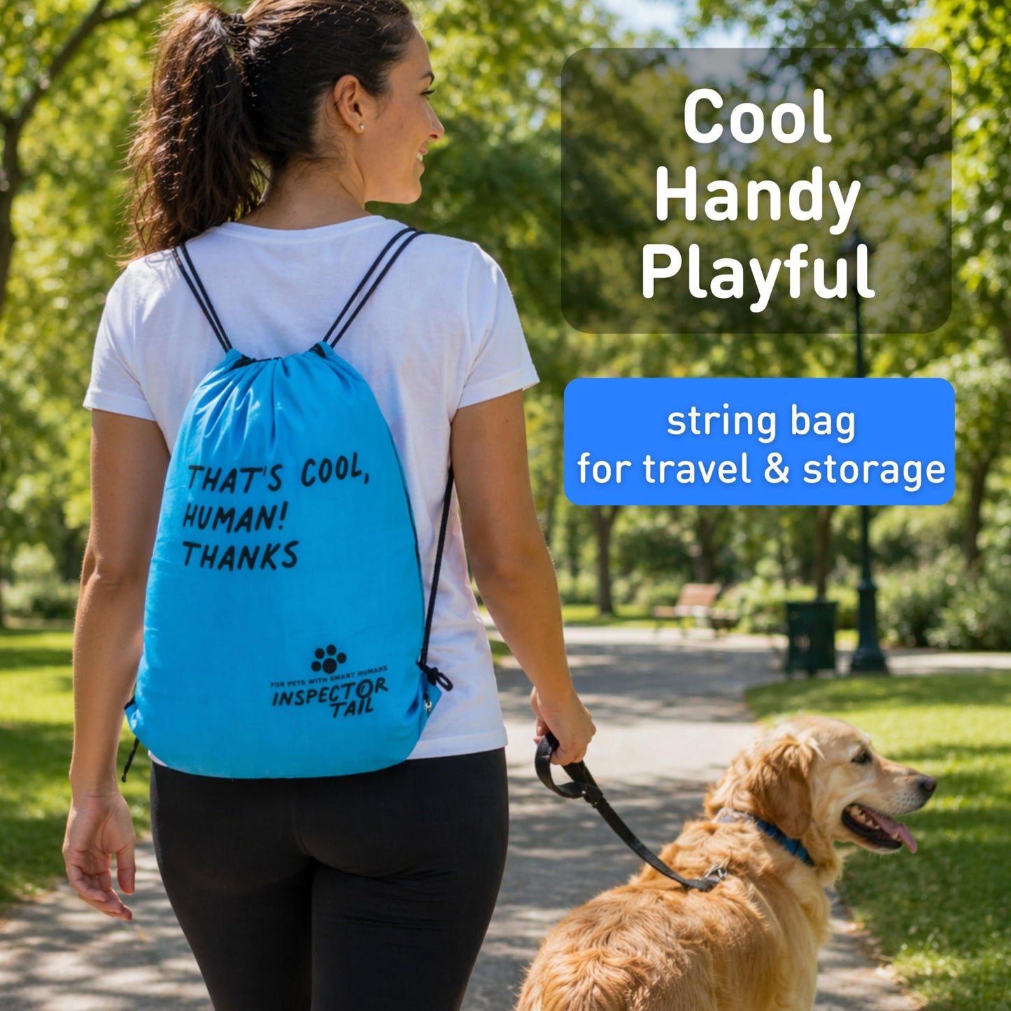 INSPECTOR TAIL Dog Cooling Mat No Freeze Needed, Self-Cooling Pad Bed