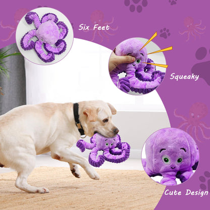 Qiiiiian Squeaky Dog Toys, Stuffed Large Dog Toys to Keep Them Plush