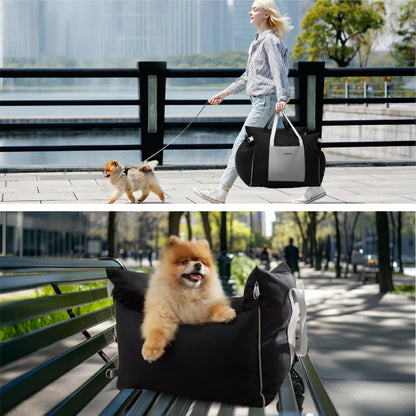 Lesure Small Dog Car Seat for Small Dogs Waterproof Dog Booster Seat