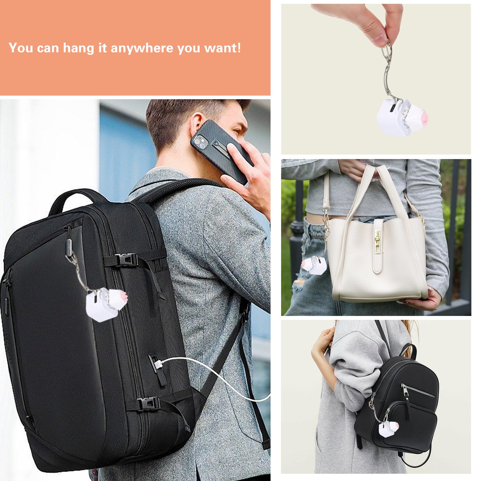Cat Fidget Toy Can Make Cat Sounds Cat's paw Keychain,USB-C Toy