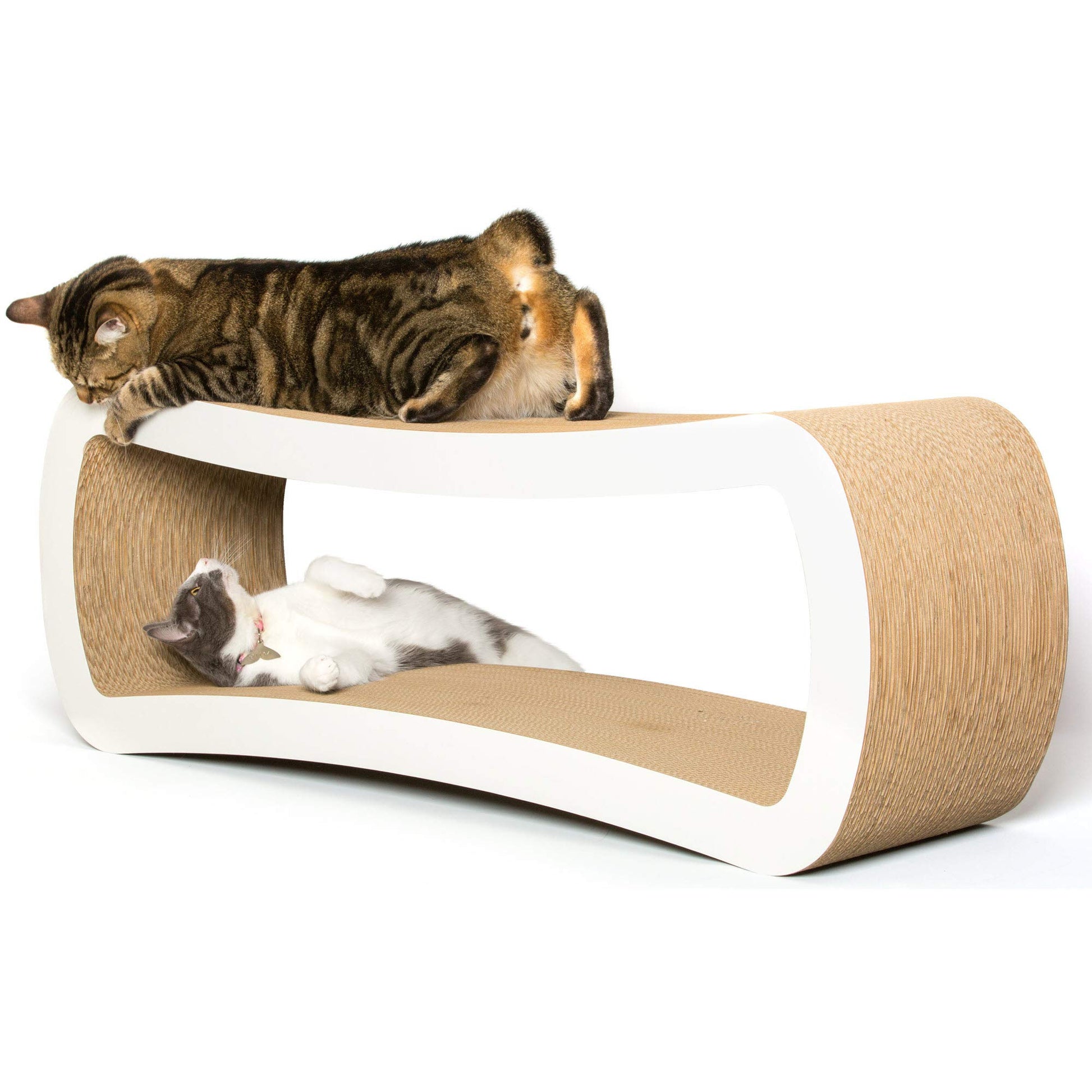 PetFusion Jumbo Cat Scratcher Lounge, 4 Cardboard Scratching Scratcher