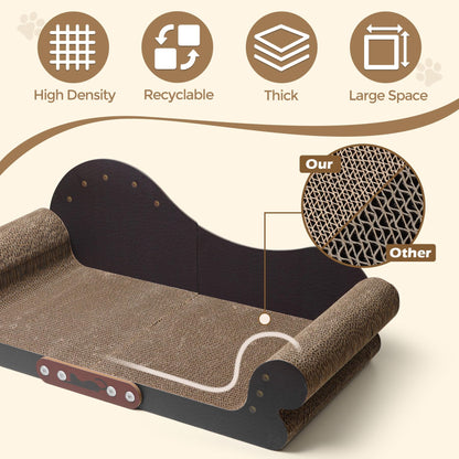 ComSaf Large Cat Scratcher Bed 26" Cat Scratching Board Cat Board