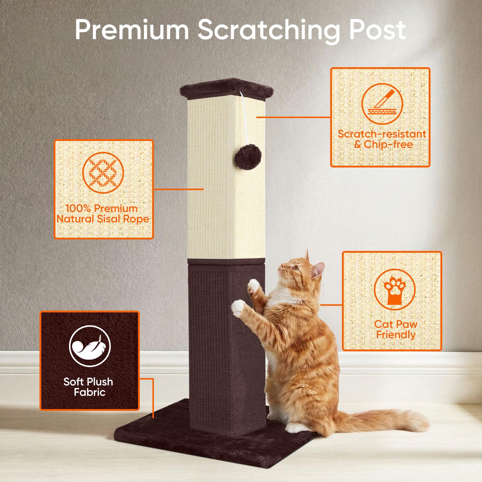 YULOYI Cat Scratching Post, Cat Scratching Post