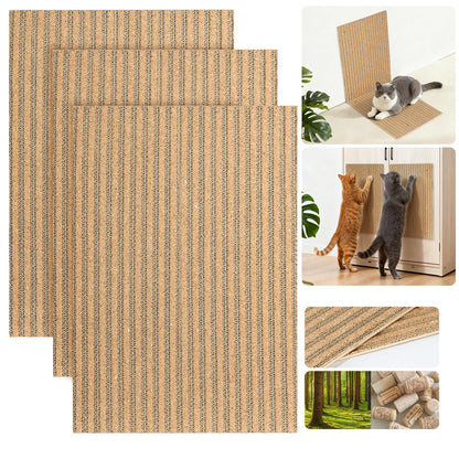 Natural Cork Cat Scratcher Boards for Wall Floor Natural Scratcher