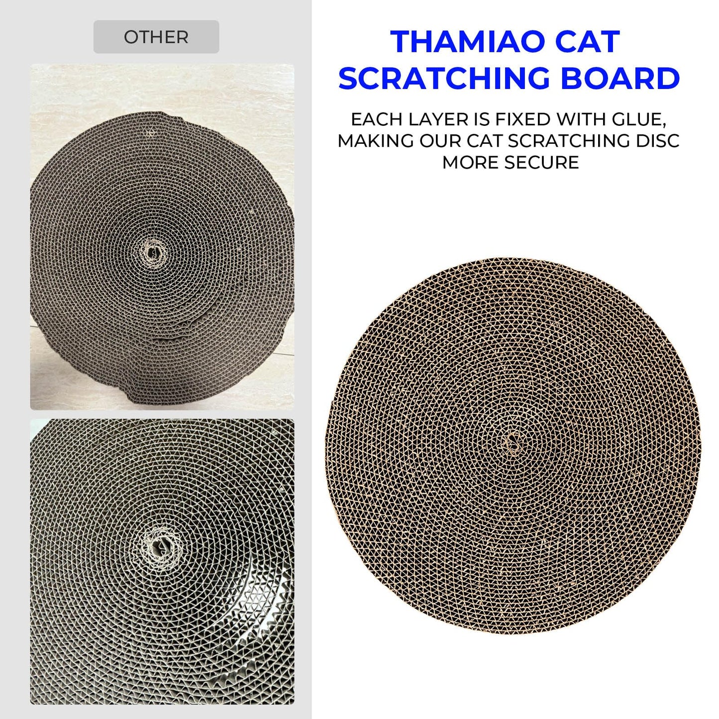 Round cat Scratcher Refill, Diameter, 7/ Thickness Scratcher