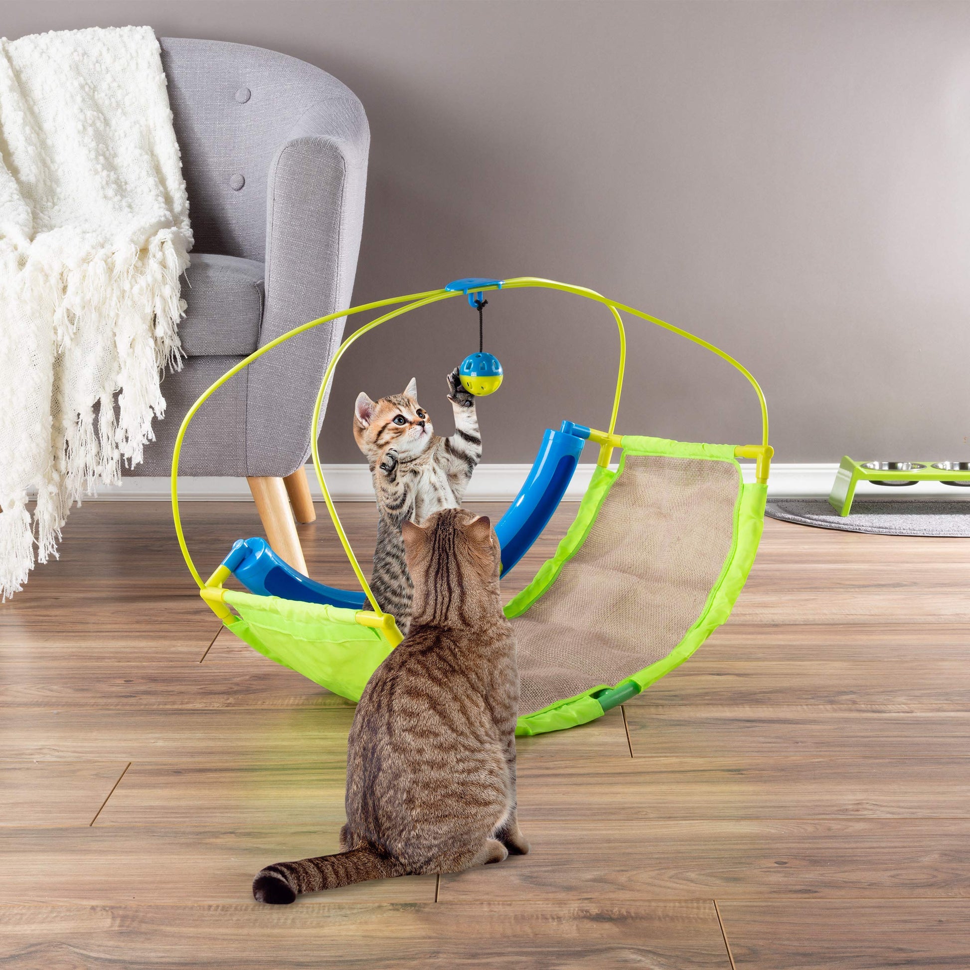 PETMAKER Interactive Cat Toy Rocking Activity Mat- Swing Playing Mat