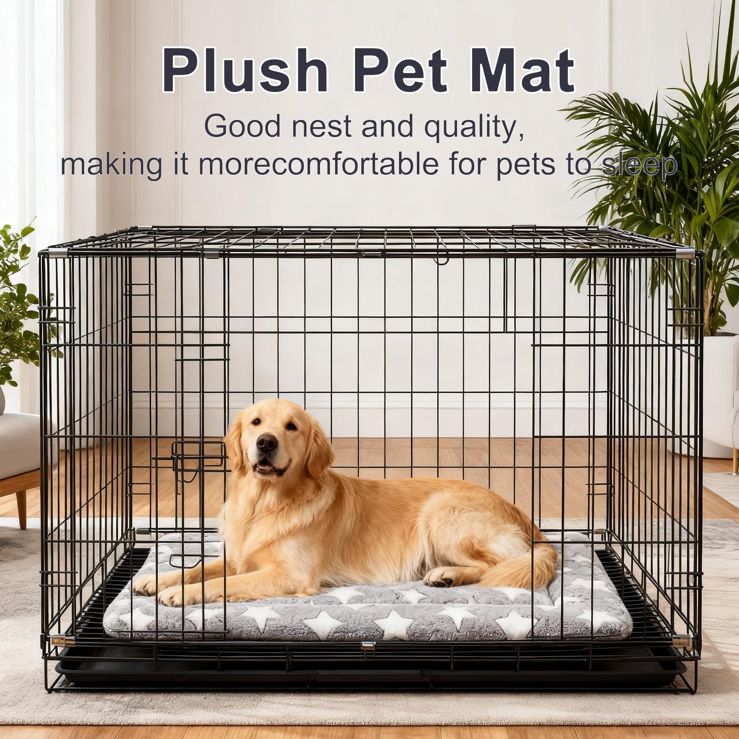pobopobo Dog Bed Mat, Reversible Crate Pads for Crate