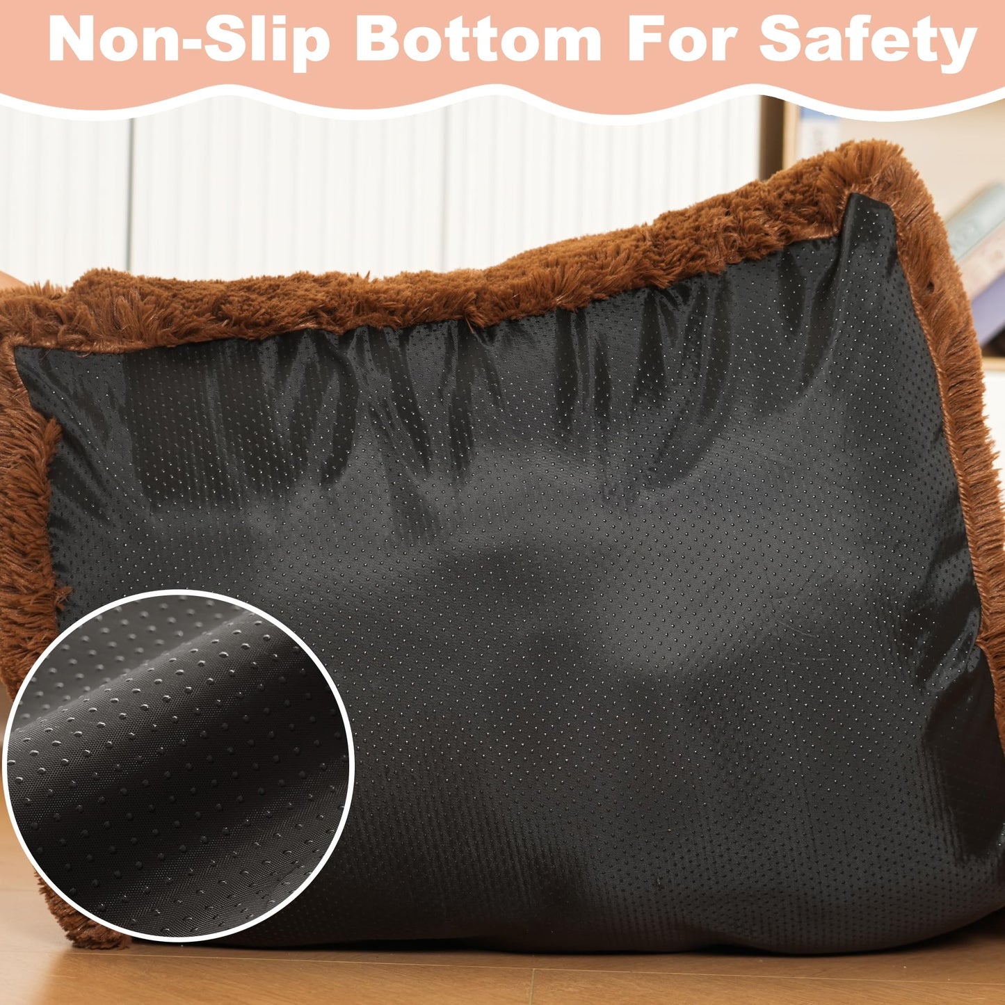 Bedfolks Waterproof Dog Crate Bed Pad, Faux Fur, XXL x29"), Bed