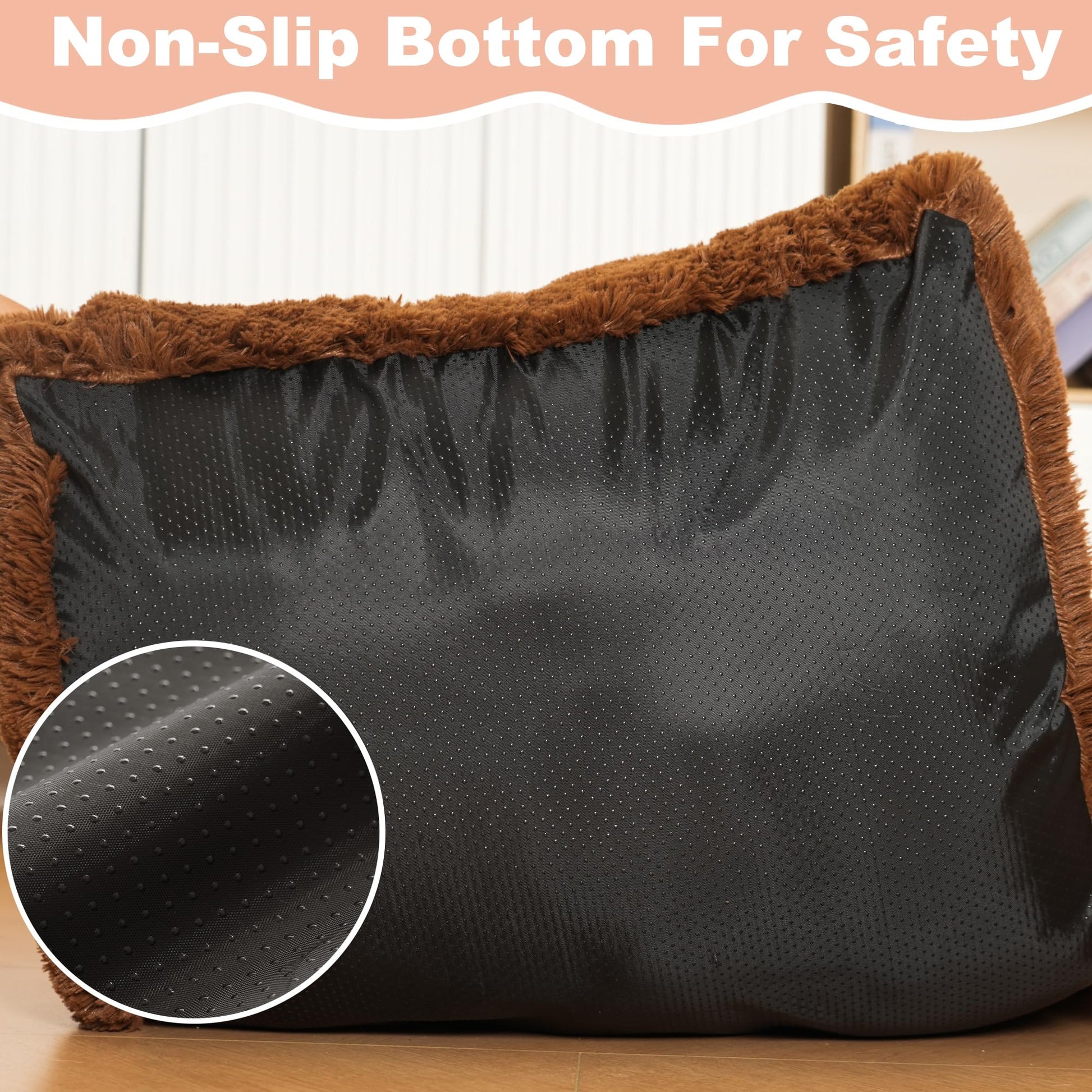 Bedfolks Waterproof Dog Crate Bed Pad, Faux Fur, XXL x29"), Bed