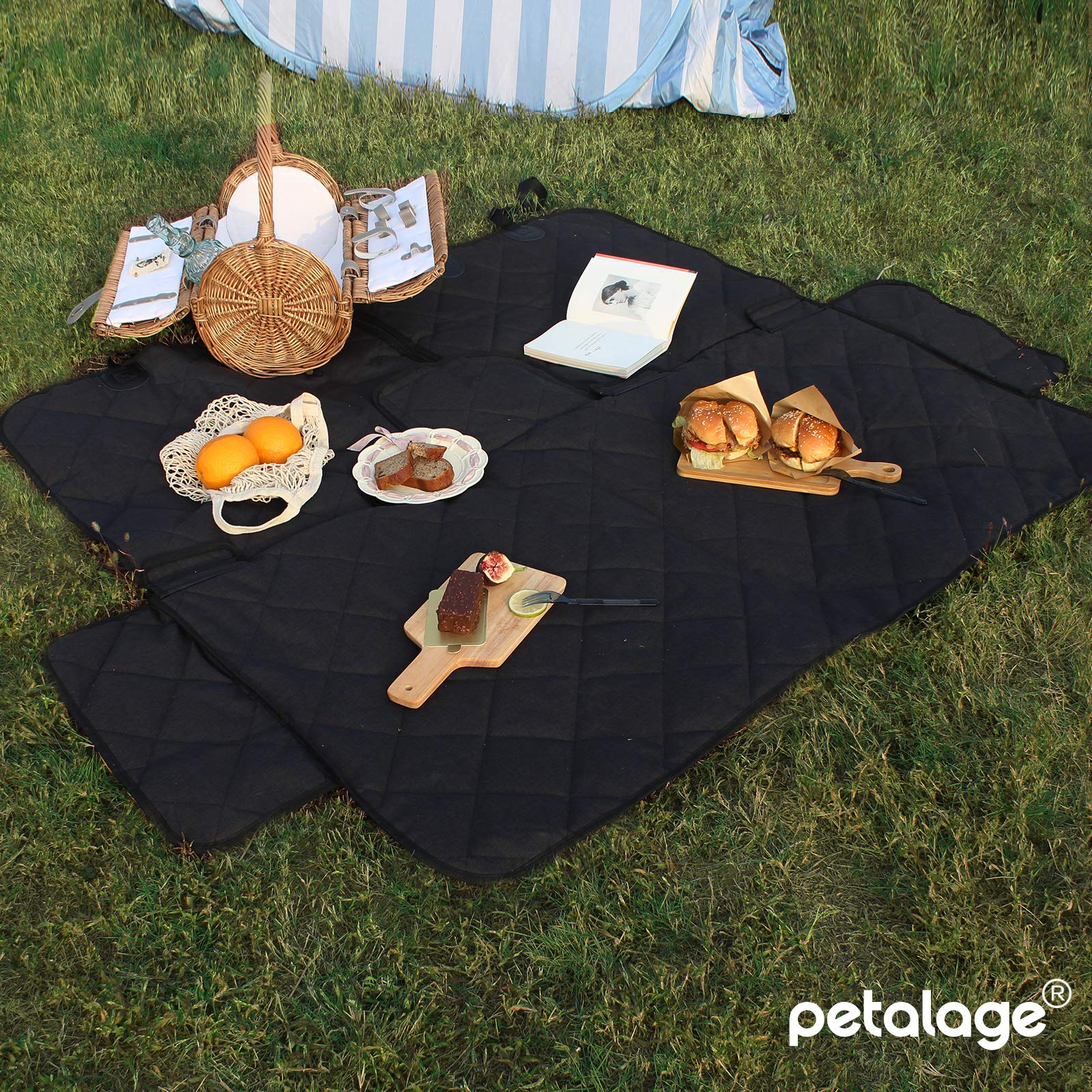 petalage Bench Dog Car Seat Cover for Back Seat Waterproof Seat Seat