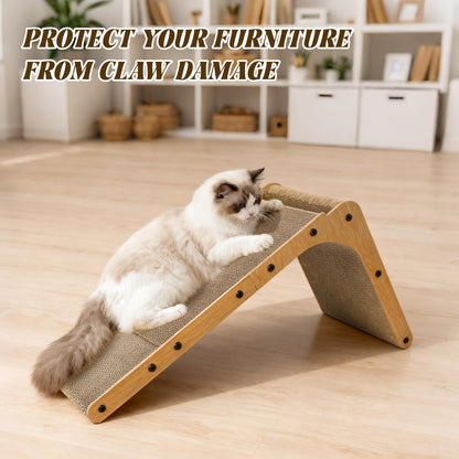 PatiencET L Shape Cat Scratcher, Cardboard Scratch Pad for Indoor Pad