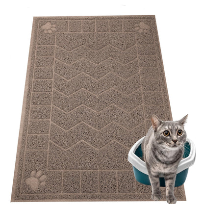 Motsamla Cat Litter Mat, Litter Trapping Mat Soft on Kitty Paws, Mat