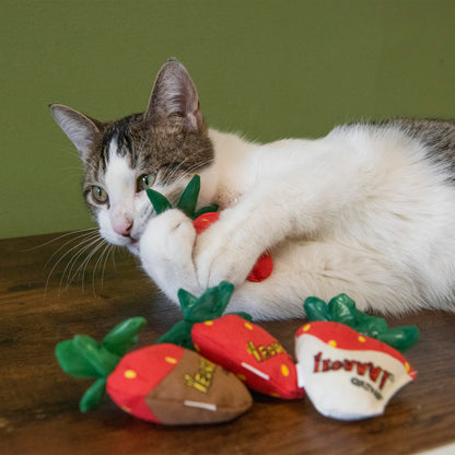Yeowww!, Strawberries Catnip Cat Toy, 3 Count Catnip