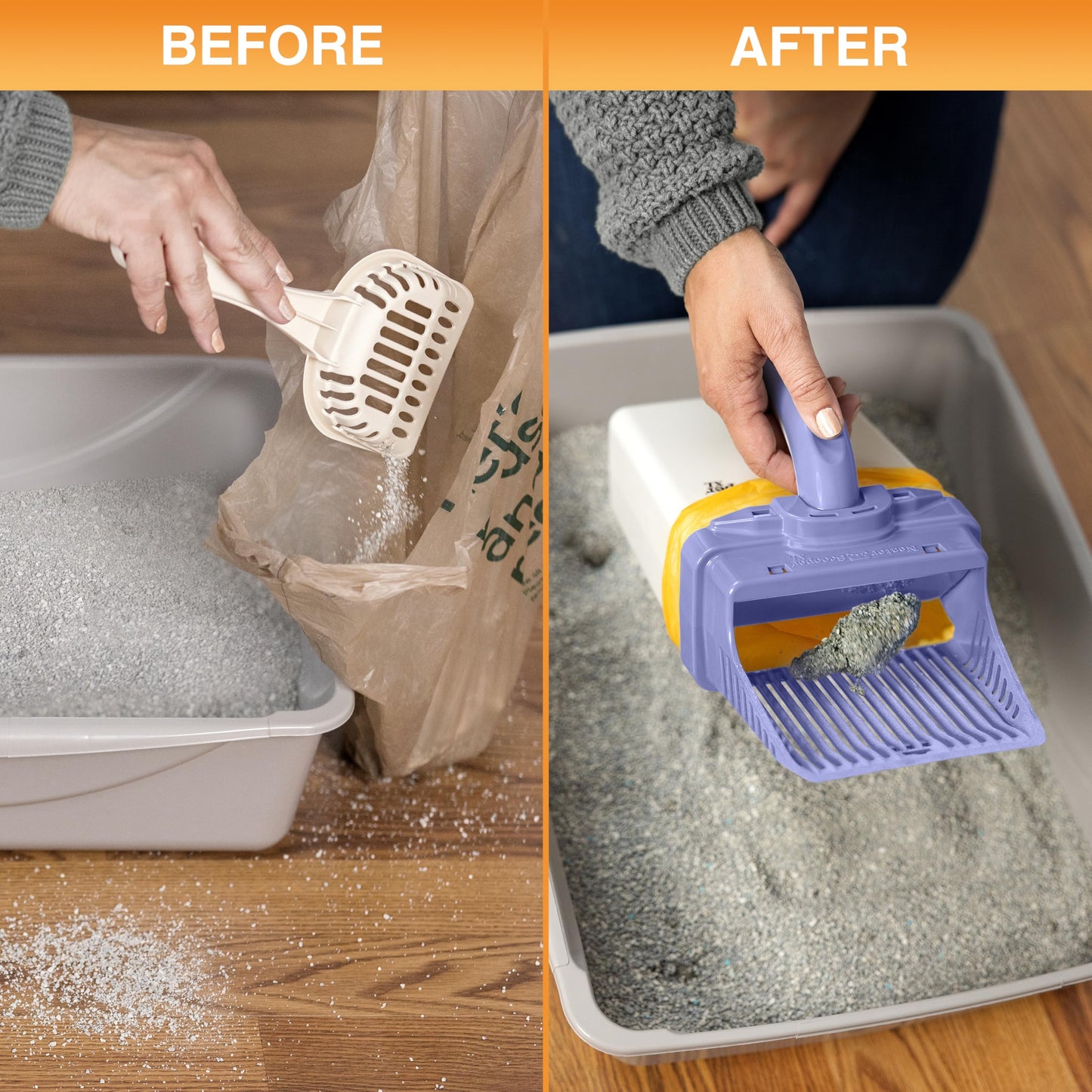 Neater Pet Brands Neater Scooper XL Cat Litter Scoop, 195 Refill Box
