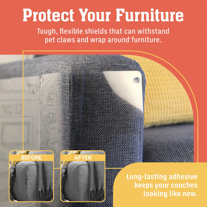 6 Pack XL Anti Cat Scratch Furniture Protector Couch Furniture
