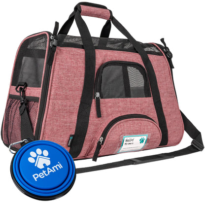 PetAmi Airline Approved Pet Carrier for Cat, Soft Sided Dog Carrier
