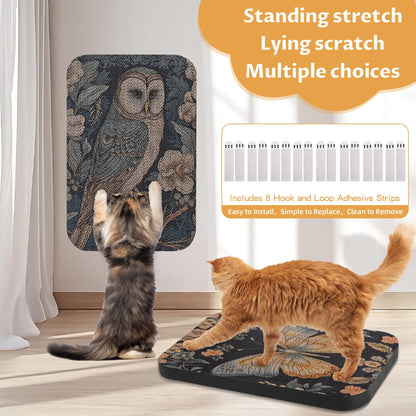 LESISSMER 2 Pack Art Cat Scratcher, Wall-Mountable Cat Scratch Pad