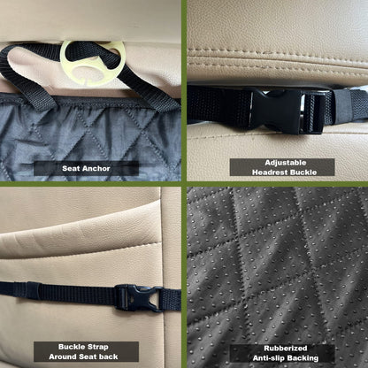 Femuar 2 Packs Car Front Seat Cover for Dogs, Waterproof Pet Car Seat