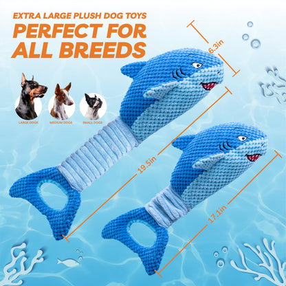 LEGEND SANDY Squeaky Dog Toys for Large Dogs Interactive Plush Plush