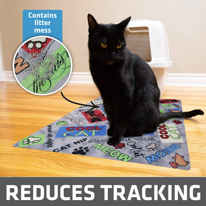 Drymate Cat Litter Box Mat, Litter Trapping Mat, Waterproof Mat