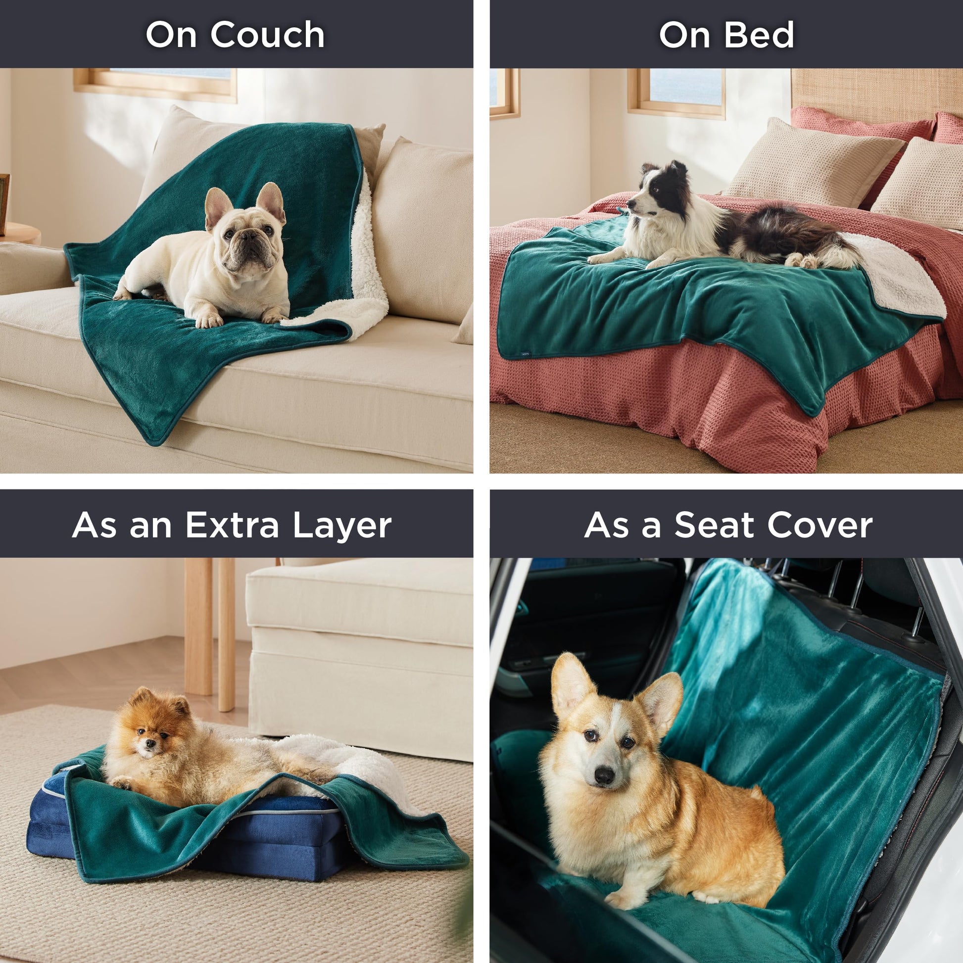 Bedsure Cat Blanket for Indoor Cats Waterproof Calming Cat Bed