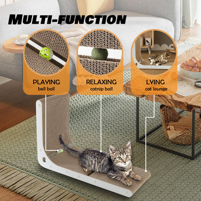 SMARTBEAN Cardboard Cat Scratcher, Vertical Cat Scratching Board