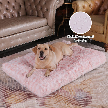 Bedfolks Waterproof Dog Crate Bed with Removable Washable Cover, Bed