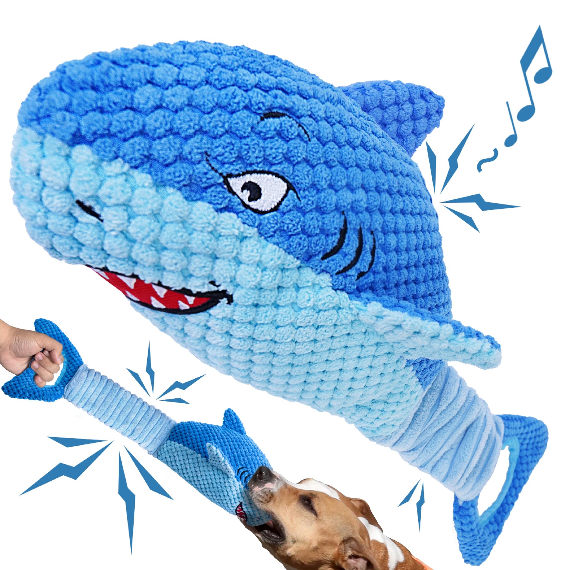 LEGEND SANDY Squeaky Dog Toys for Large Dogs Interactive Plush Plush