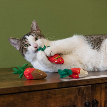 Yeowww!, Strawberries Catnip Cat Toy, 3 Count Catnip