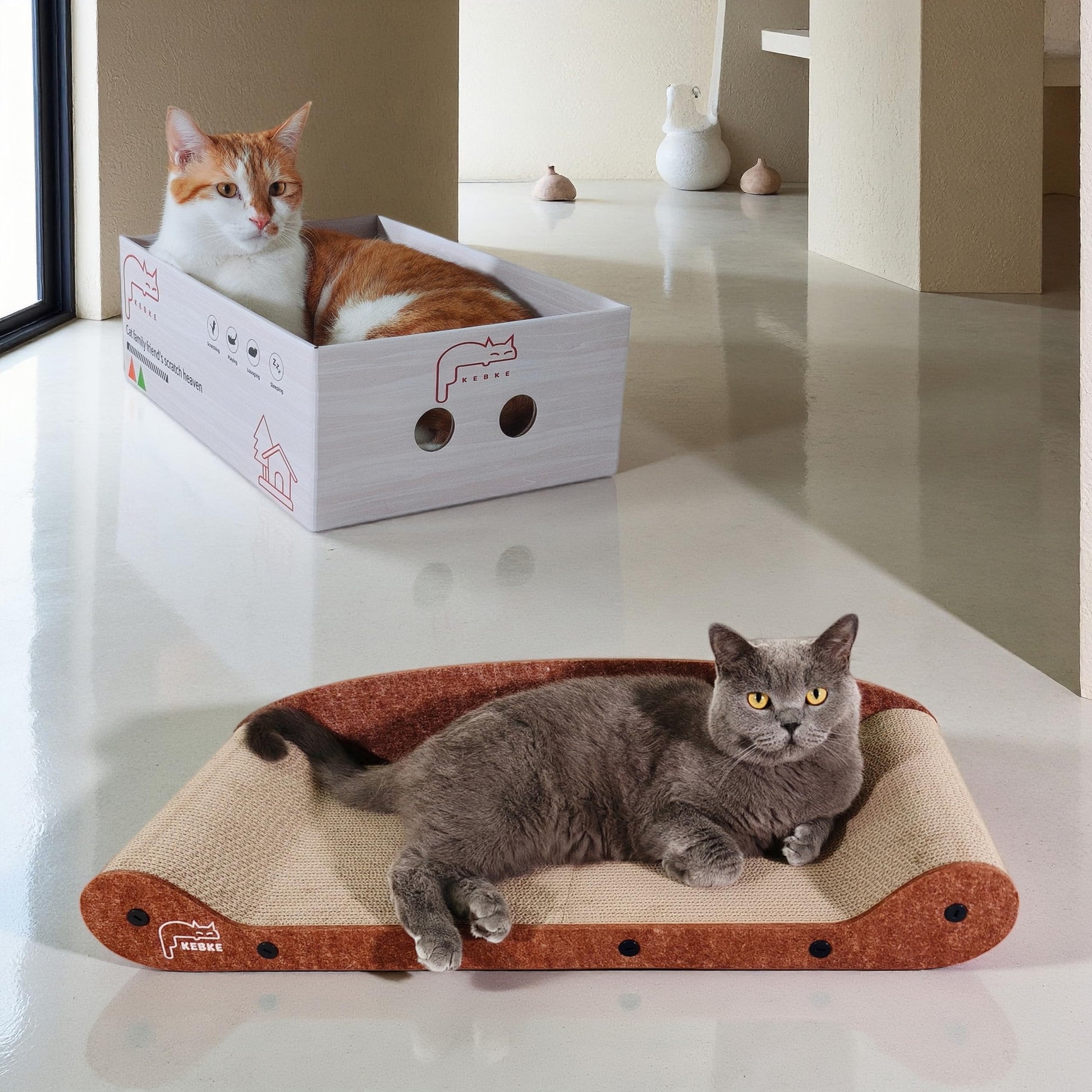 KEBKE Cat Scratcher Cat Scratching Sofa Bed 16" Lounge Box Bed