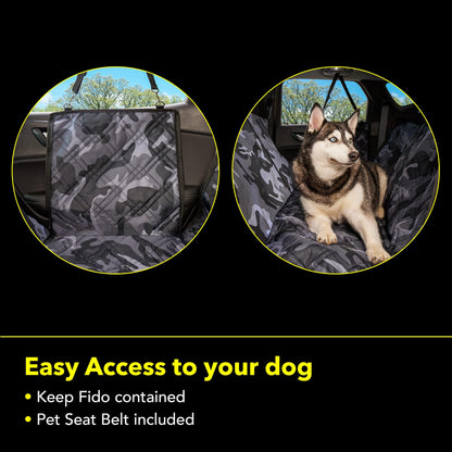 Meadowlark Dog Car Seat Cover, Heavy Duty Pet Seat Cover for Back Seat