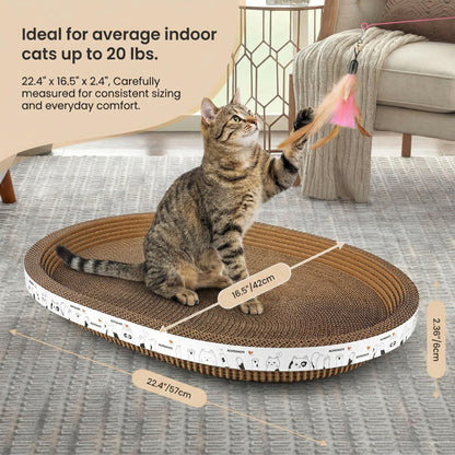 3Pack Extra Large Versatile Cardboard cat Scratcher Lounger bed Board