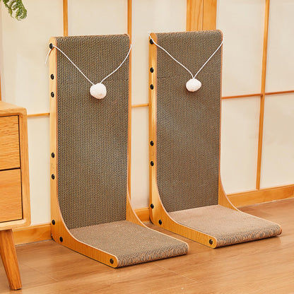 Markarbarka Value 2-Pack L-Shaped Cardboard Cat Scratcher, Scratchers