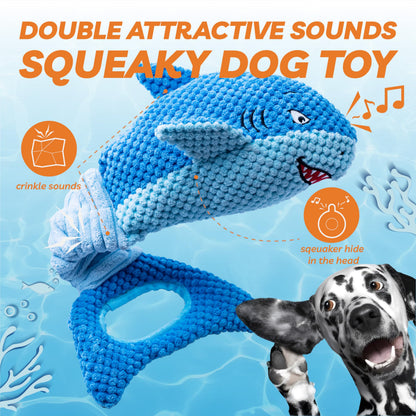 LEGEND SANDY Squeaky Dog Toys for Large Dogs Interactive Plush Plush