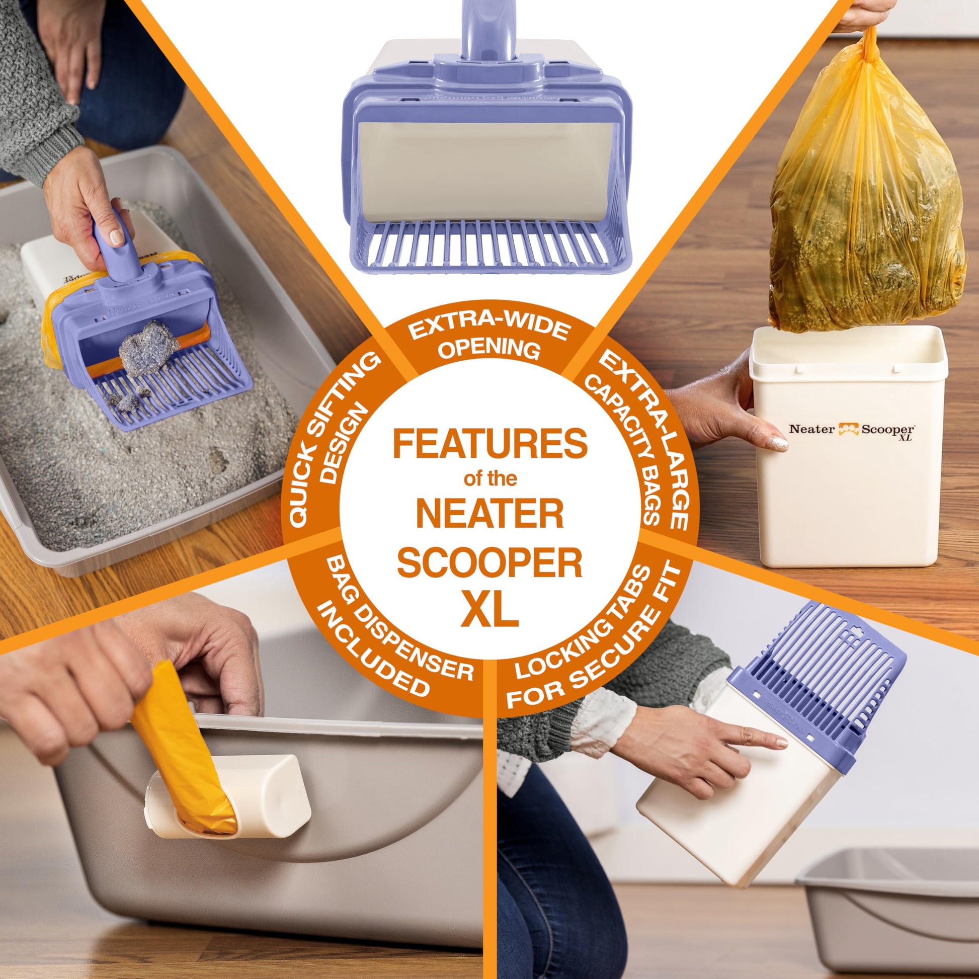 Neater Pet Brands Neater Scooper XL Cat Litter Scoop, 195 Refill Box