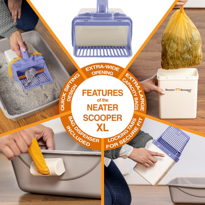 Neater Pet Brands Neater Scooper XL Cat Litter Scoop, 195 Refill Box