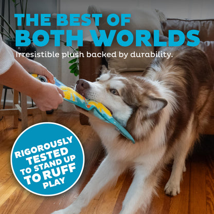 Outward Hound Tough Skinz Durable Squeaky Dog Toy with Two Tough Toy