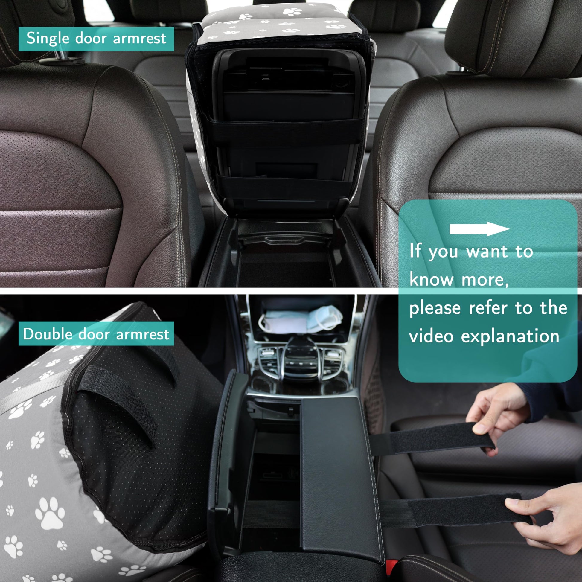 Cullaby Center Console Dog Car Booster Seat for Small Dogs 0- Seat