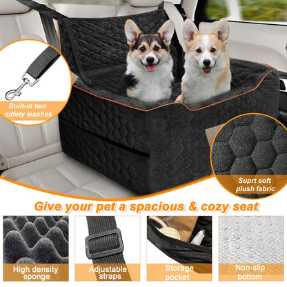 Dog Car Seat for Medium/Large Dog Booster Seat Under or 2 Seat
