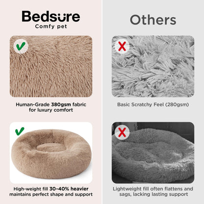Bedsure Calming Dog Beds Large Sized Dog Donut Washable Large Pet Bed