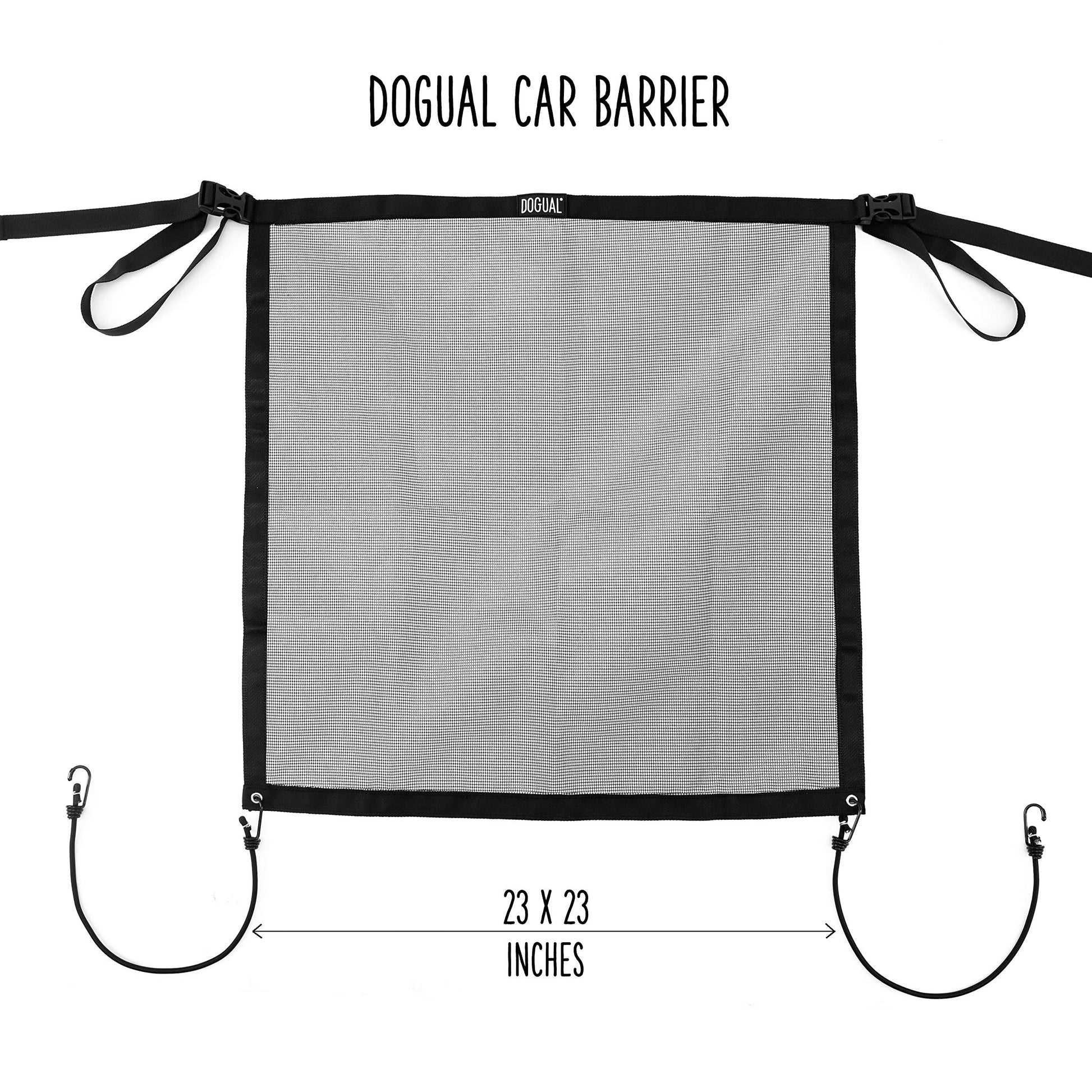DOGUAL Dog Car Net Barrier Universal Fit Sturdy Mesh, Easy to Seat