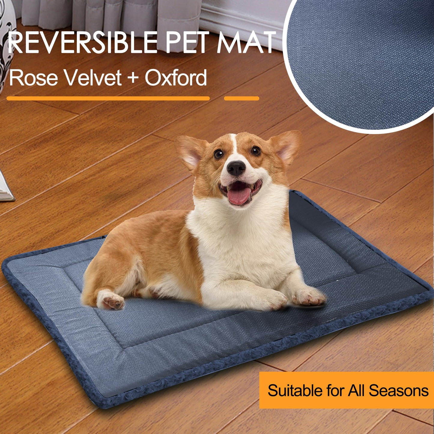 WITTOP Washable Dog Bed Plush Orthopedic Outdoor Crate Mat