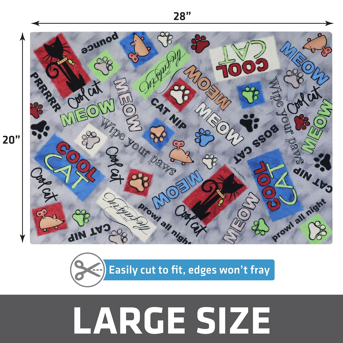 Drymate Cat Litter Box Mat, Litter Trapping Mat, Waterproof Mat