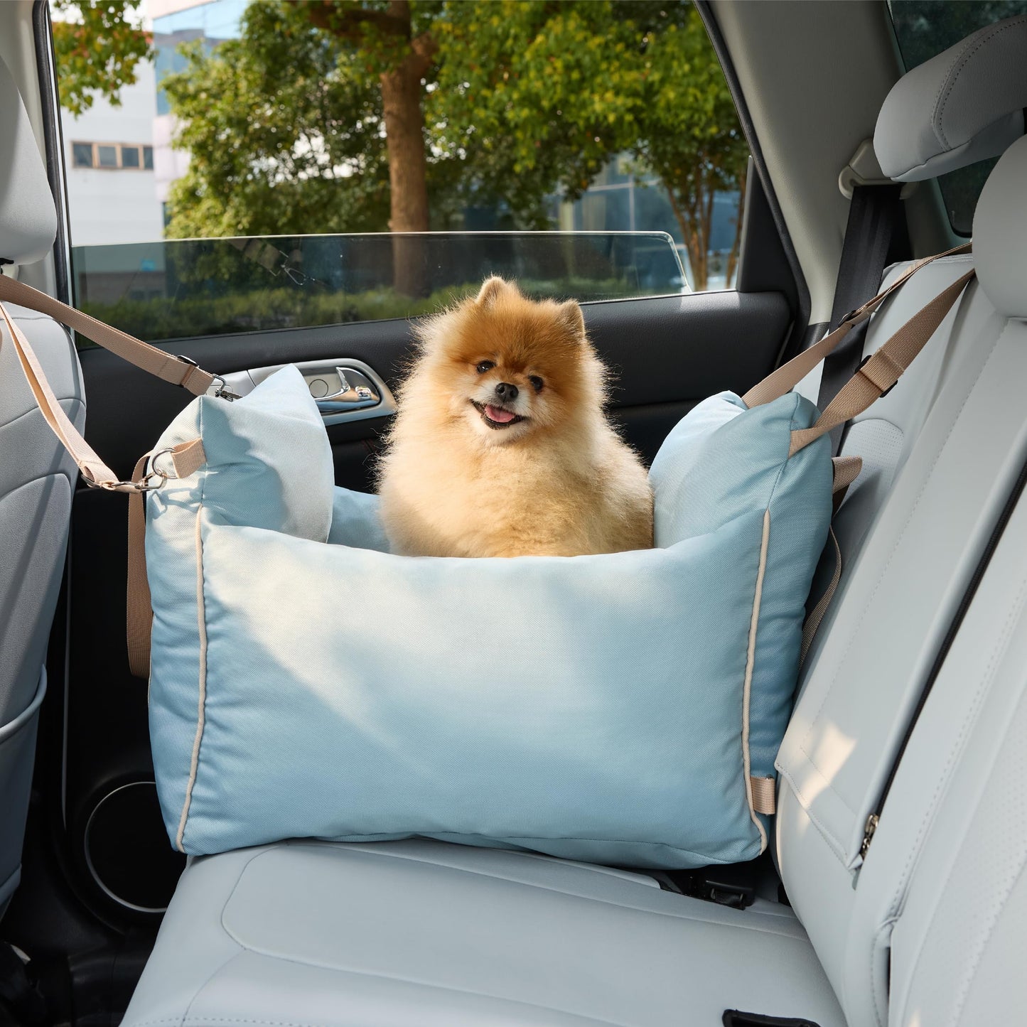 Lesure Small Dog Car Seat for Small Dogs Soft Dog Booster Seat Seat