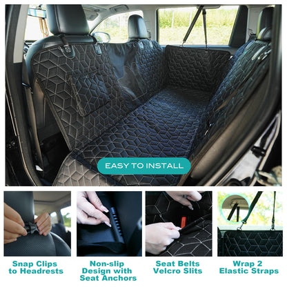 Dog Seat Covers for SUV Back Seat,100% Waterproof Dog Hammock for Seat