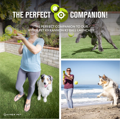 Hyper Pet Tennis Balls for Dogs 12 Pack 2.5'' Durable Non-Toxic Balls